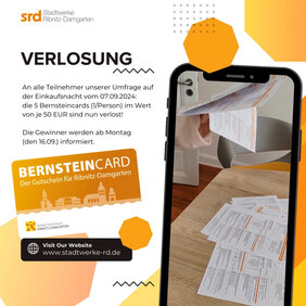 Verlosung der Bernsteincard